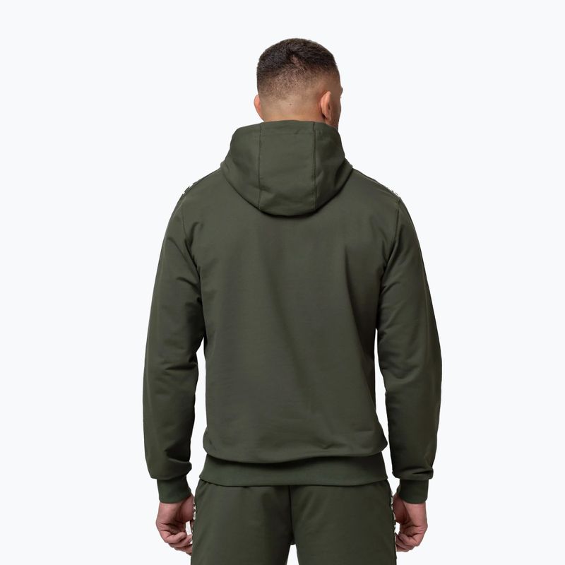 Férfi pulóver Pitbull Tape Parker Hooded old green 3