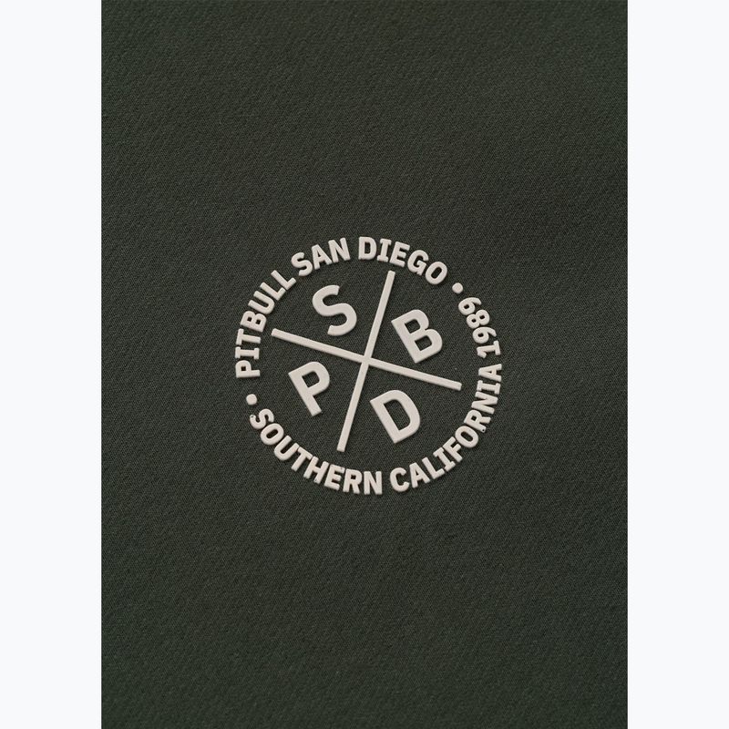 Férfi pulóver Pitbull Tape Parker Hooded old green 10