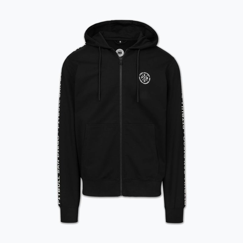 Férfi pulóver Pitbull Tape Parker Hooded Zip black 3