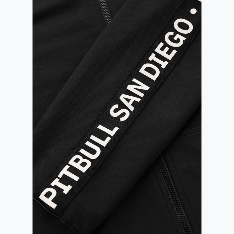 Férfi pulóver Pitbull Tape Parker Hooded Zip black 8