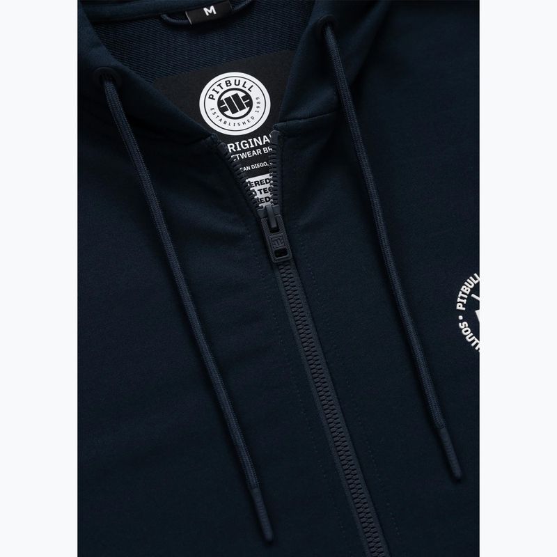 Férfi pulóver Pitbull Tape Parker Hooded Zip dark navy 7