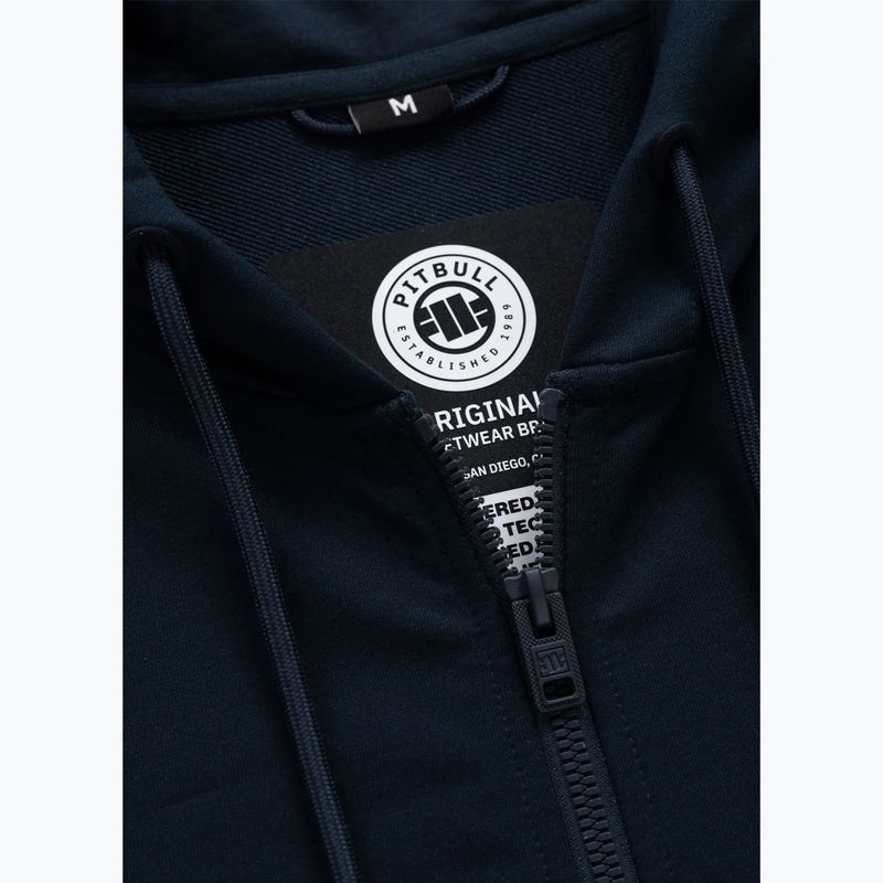 Férfi pulóver Pitbull Tape Parker Hooded Zip dark navy 8