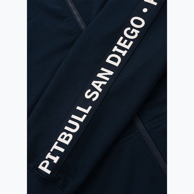 Férfi pulóver Pitbull Tape Parker Hooded Zip dark navy 10