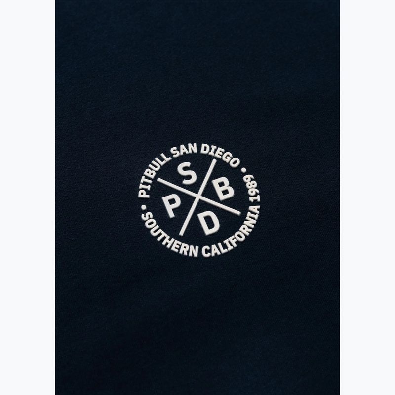 Férfi pulóver Pitbull Tape Parker Hooded Zip dark navy 12