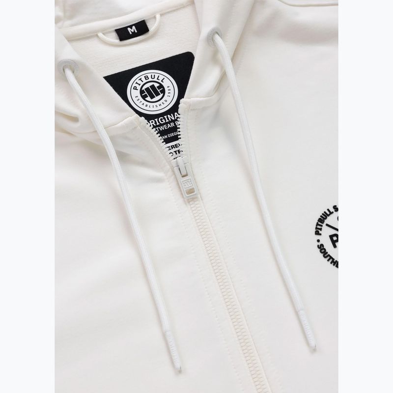 Férfi pulóver Pitbull Tape Parker Hooded Zip off white 5