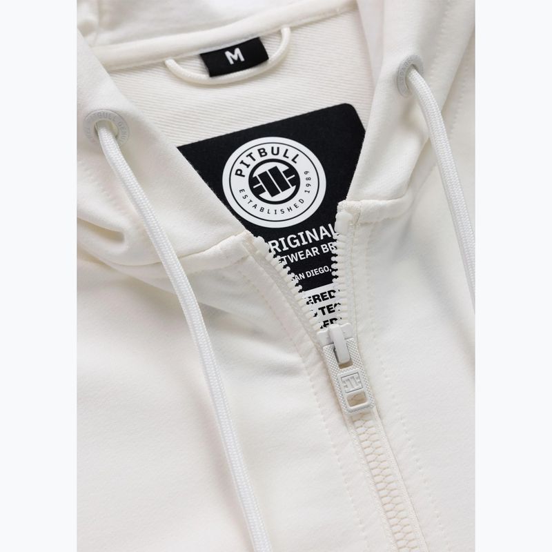 Férfi pulóver Pitbull Tape Parker Hooded Zip off white 6