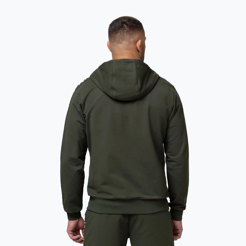 Férfi pulóver Pitbull Tape Parker Hooded Zip old green 3