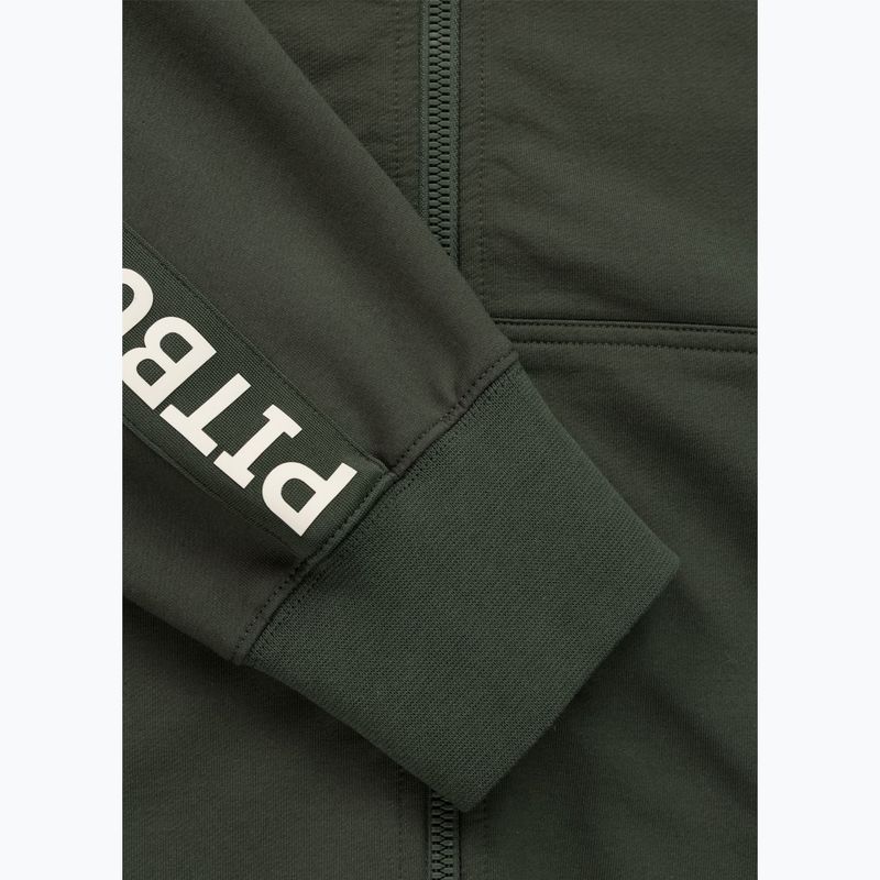 Férfi pulóver Pitbull Tape Parker Hooded Zip old green 10
