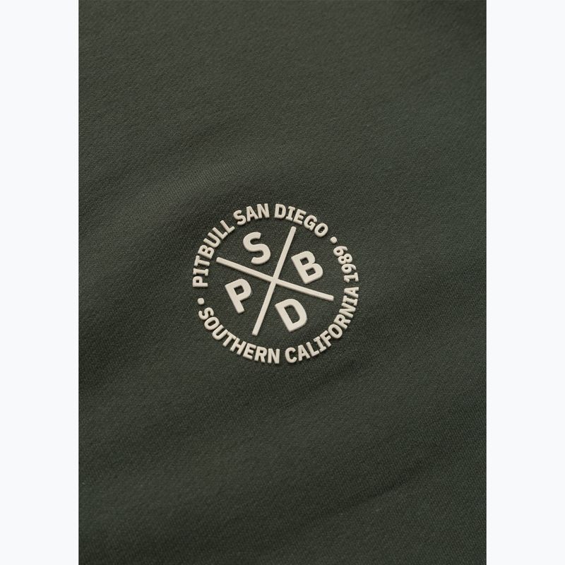 Férfi pulóver Pitbull Tape Parker Hooded Zip old green 13