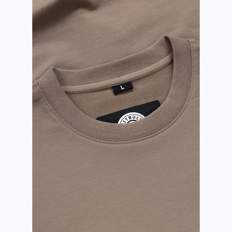 Férfi pulóver Pitbull Nugget Small Logo Crewneck brown savana 7