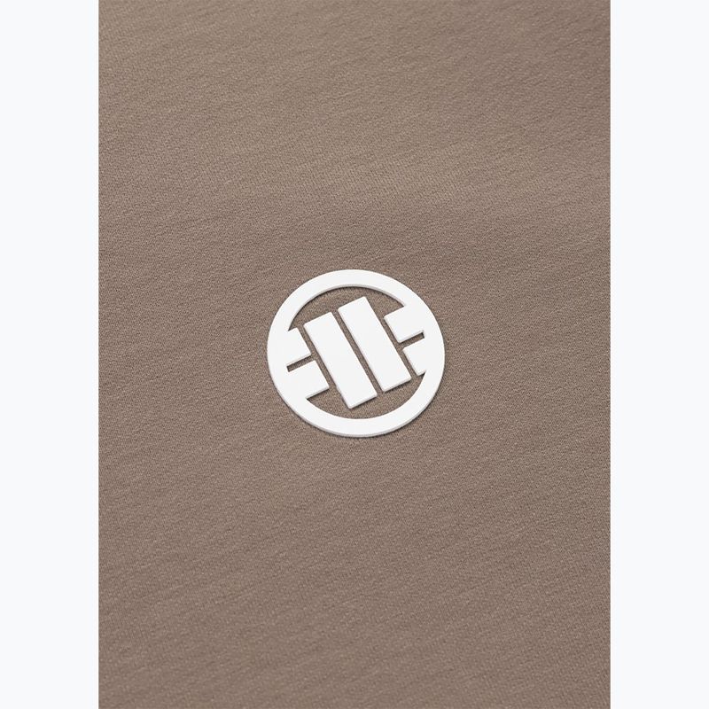 Férfi pulóver Pitbull Nugget Small Logo Crewneck brown savana 9