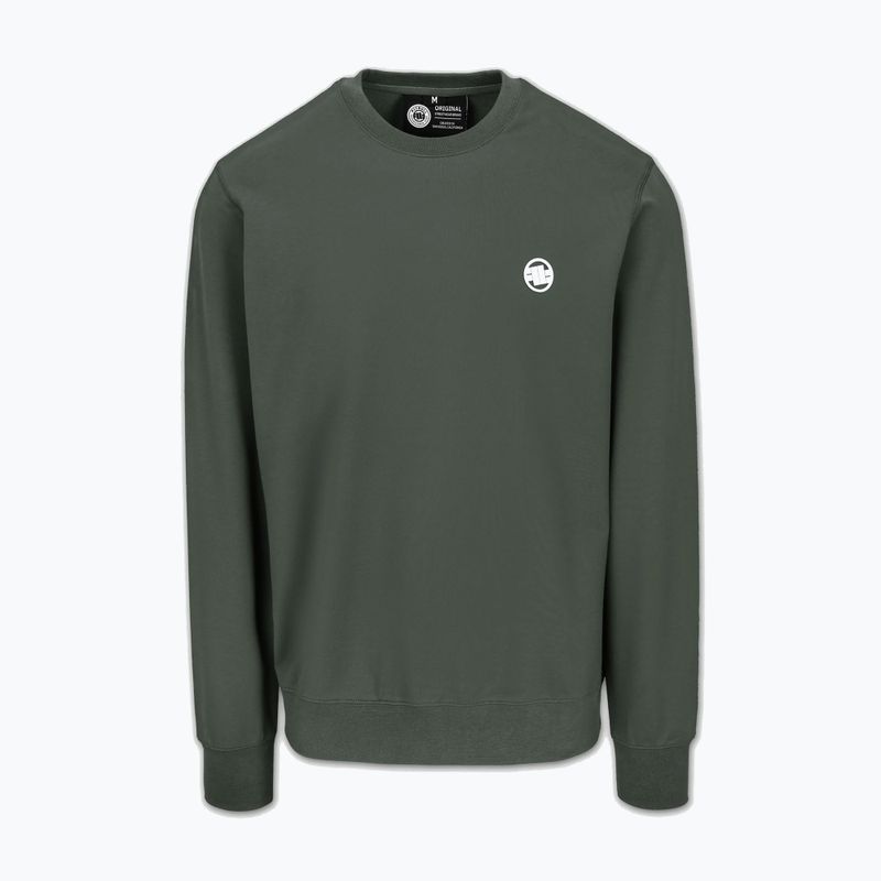 Férfi pulóver Pitbull Nugget Small Logo Crewneck sage green 4