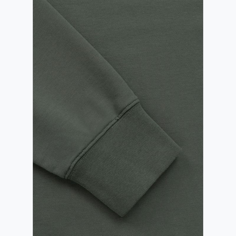 Férfi pulóver Pitbull Nugget Small Logo Crewneck sage green 7