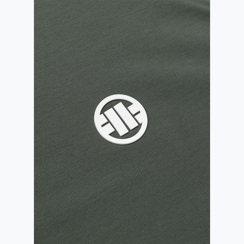 Férfi pulóver Pitbull Nugget Small Logo Crewneck sage green 8