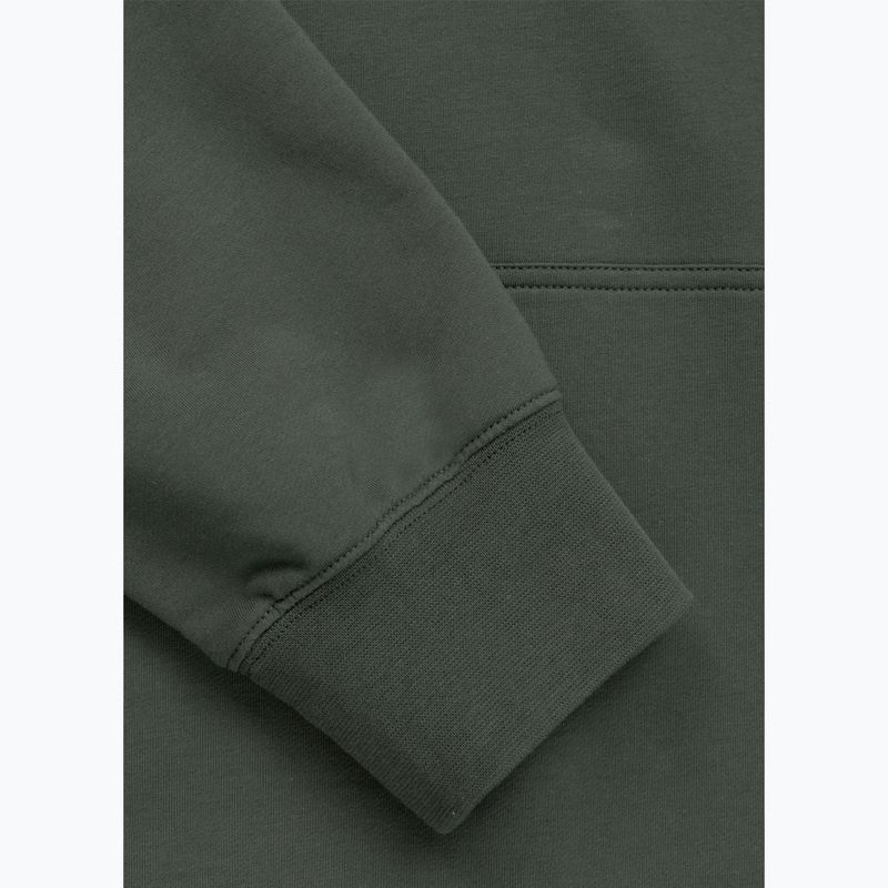 Férfi pulóver Pitbull Nugget Small Logo Hooded sage green 7