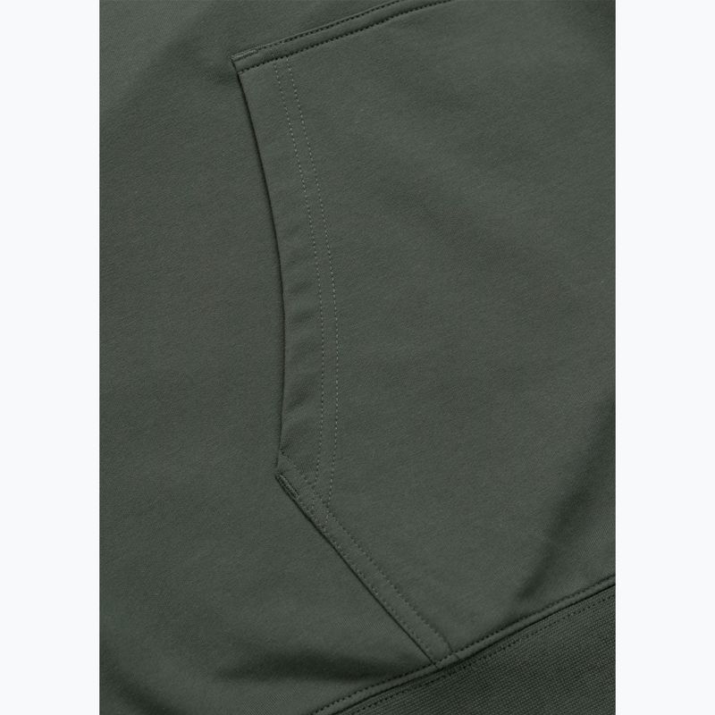 Férfi pulóver Pitbull Nugget Small Logo Hooded sage green 8