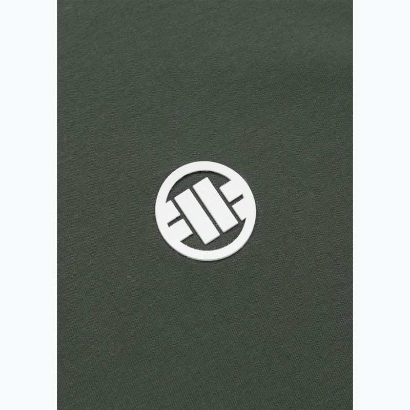 Férfi pulóver Pitbull Nugget Small Logo Hooded sage green 9