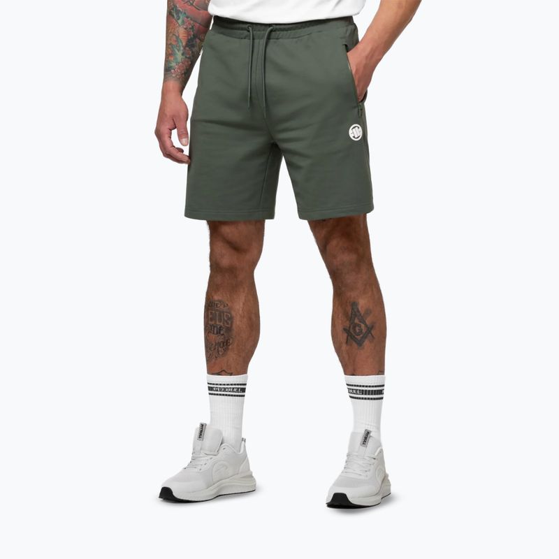 Férfi rövidnadrág Pitbull Nugget Small Logo sage green 5