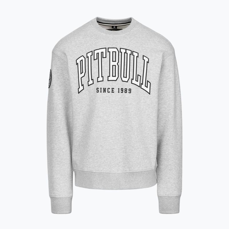 Férfi pulóver Pitbull Badger Crewneck grey/melange 5
