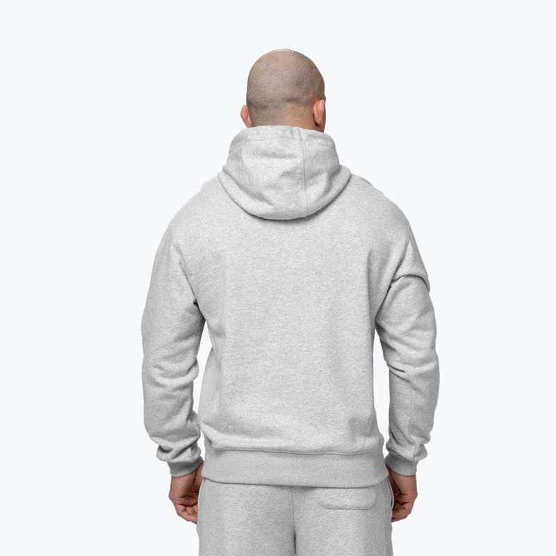 Férfi pulóver Pitbull Badger Hooded grey/melange 3