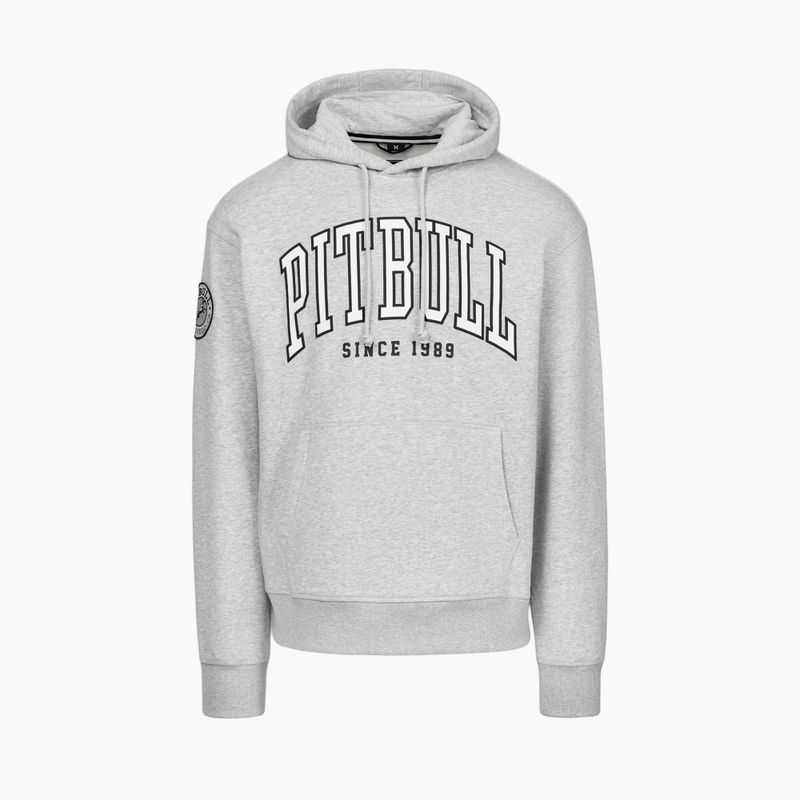 Férfi pulóver Pitbull Badger Hooded grey/melange 4