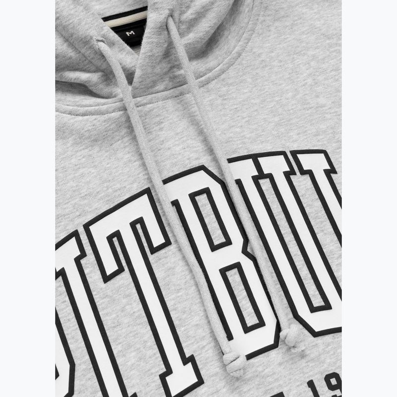 Férfi pulóver Pitbull Badger Hooded grey/melange 6