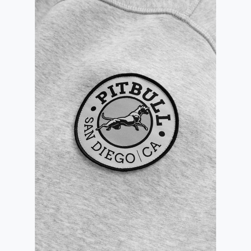 Férfi pulóver Pitbull Badger Hooded grey/melange 8
