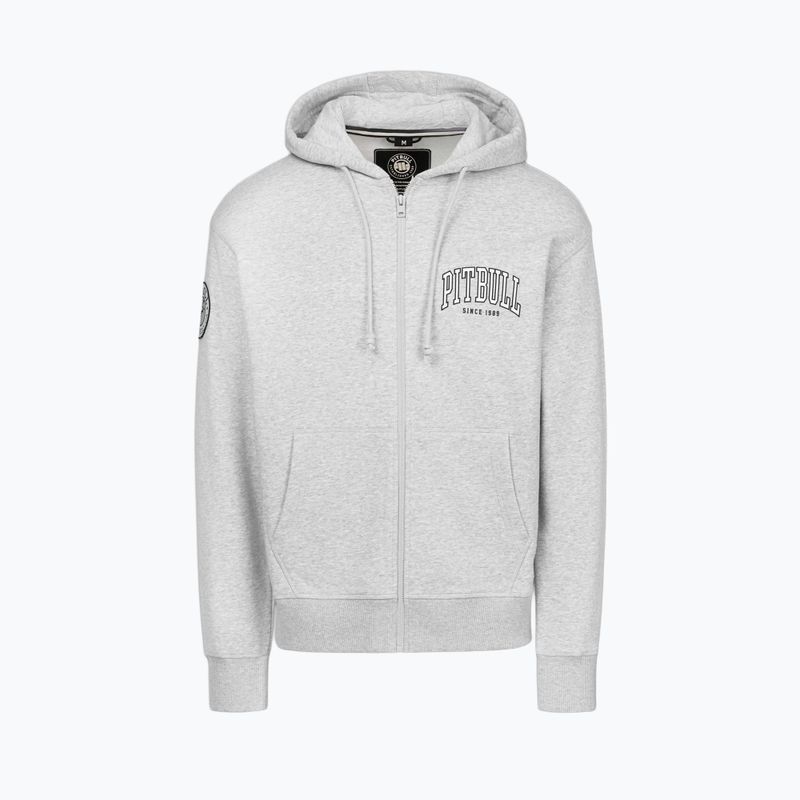 Férfi pulóver Pitbull Badger Hooded Zip grey/melange 6