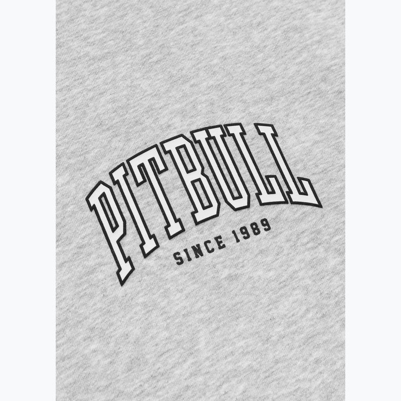 Férfi pulóver Pitbull Badger Hooded Zip grey/melange 11
