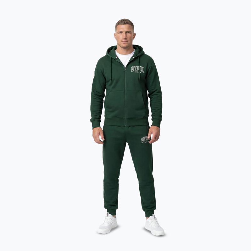 Férfi pulóver Pitbull Badger Hooded Zip hunter/green 2