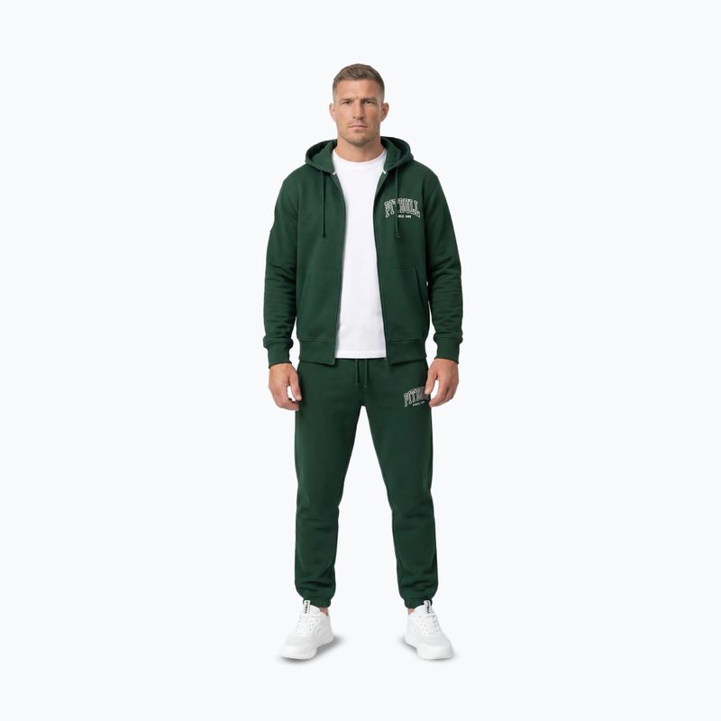 Férfi pulóver Pitbull Badger Hooded Zip hunter/green 4