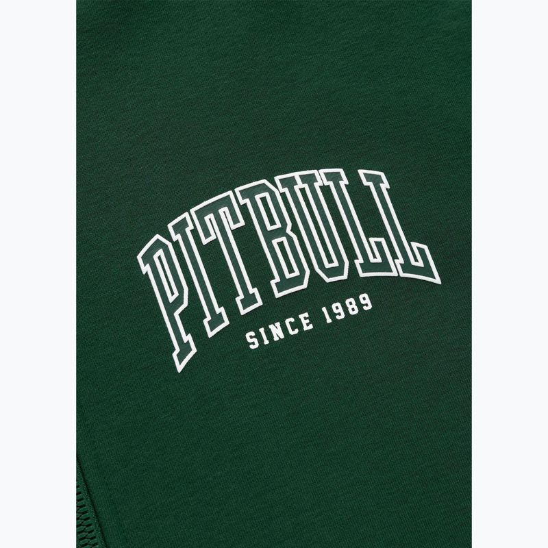 Férfi pulóver Pitbull Badger Hooded Zip hunter/green 10