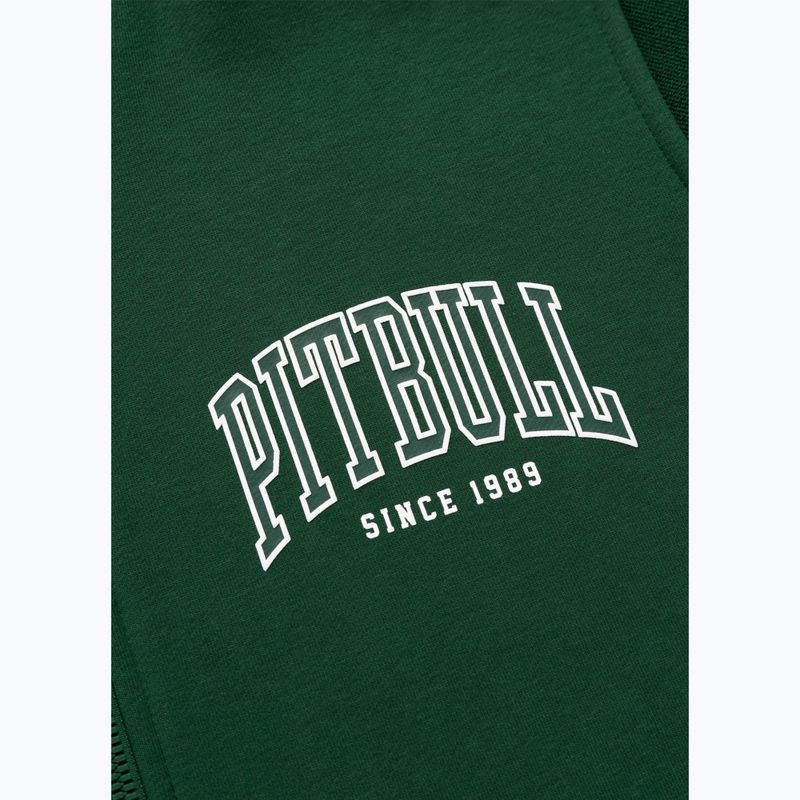 Férfi pulóver Pitbull Badger Hooded Vest Zip hunter green 9