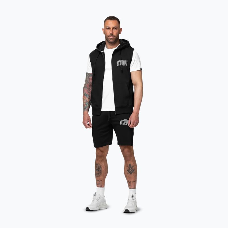 Férfi pulóver Pitbull Badger Hooded Vest Zip black 2