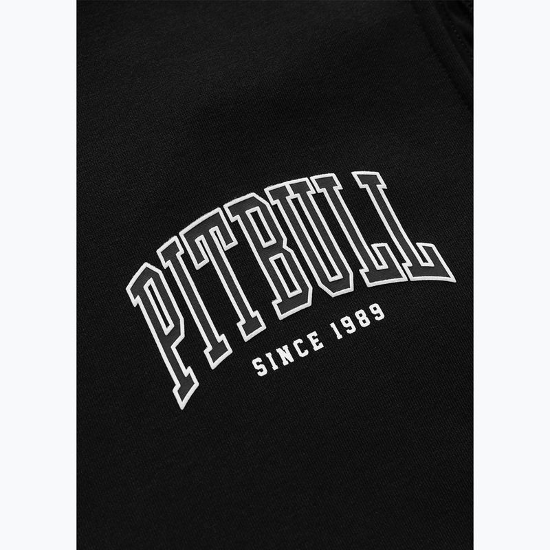 Férfi pulóver Pitbull Badger Hooded Vest Zip black 9