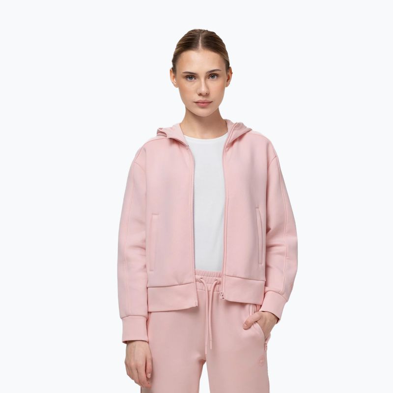 Női pulóver Pitbull Discovery Hooded Zip strawberry cream 4