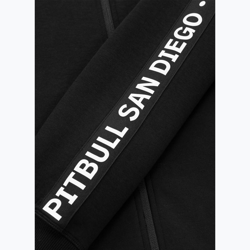 Női pulóver Pitbull Explory Tape Hooded Zip black 12