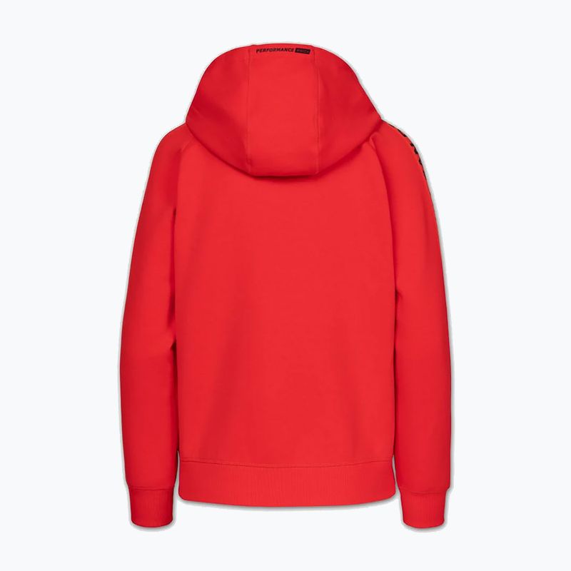 Női pulóver Pitbull Explory Tape Hooded Zip fluo/red 7