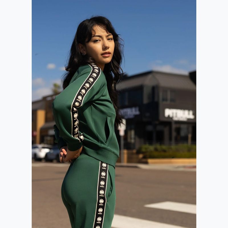 Női pulóver Pitbull Verona Collar Zip bottle green 12