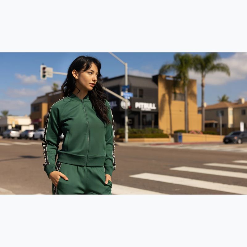 Női pulóver Pitbull Verona Collar Zip bottle green 13