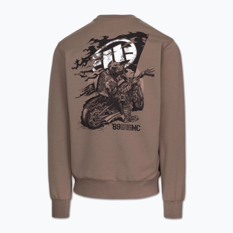 Férfi pulóver Pitbull MC Crewneck Sweatshirt brown savana 5