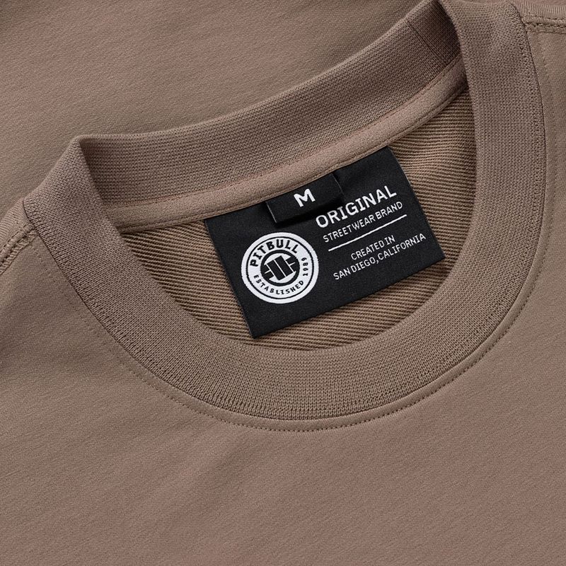 Férfi pulóver Pitbull MC Crewneck Sweatshirt brown savana 6