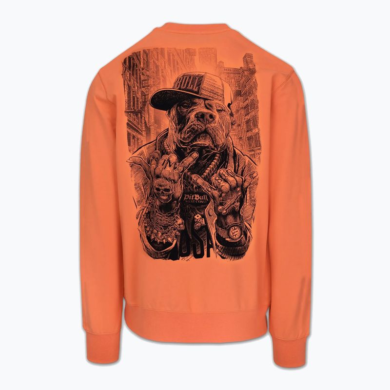 Férfi pulóver Pitbull USA Crewneck Sweatshirt fluo orange 6