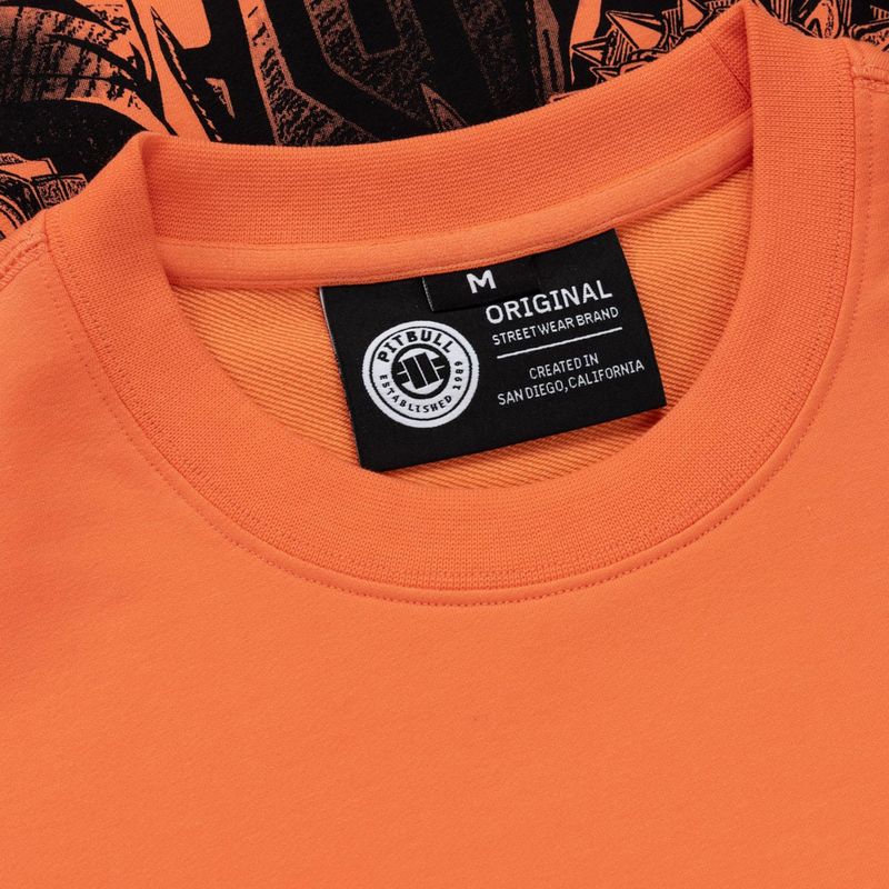 Férfi pulóver Pitbull USA Crewneck Sweatshirt fluo orange 7
