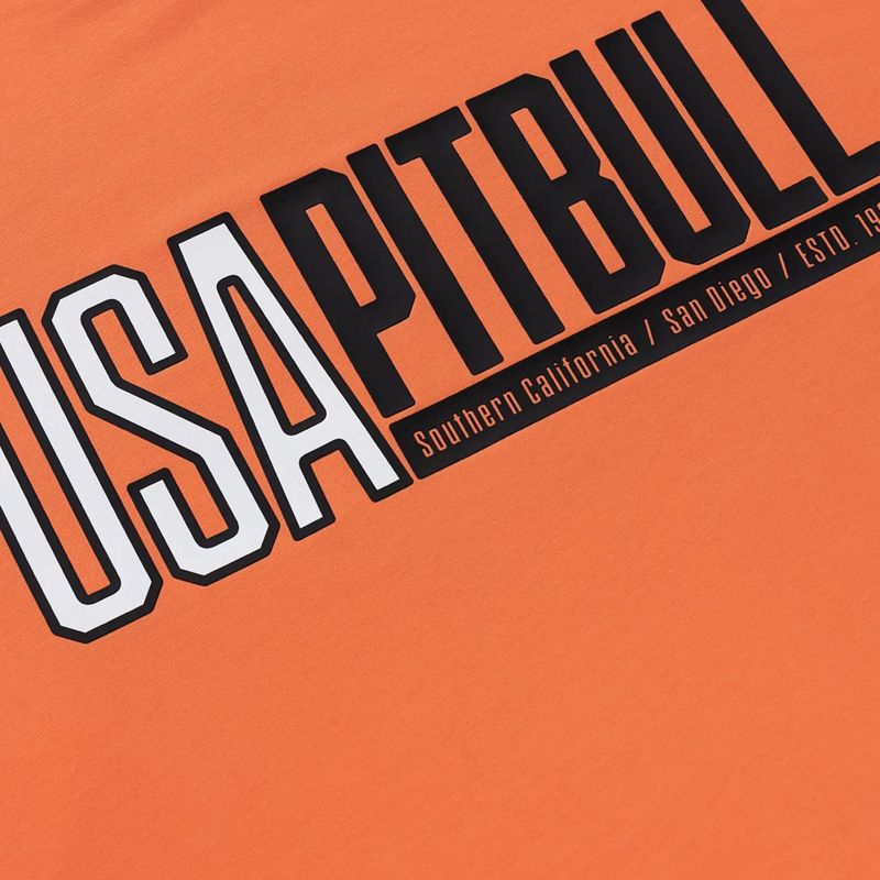 Férfi pulóver Pitbull USA Crewneck Sweatshirt fluo orange 8