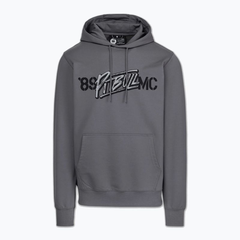 Férfi pulóver Pitbull MC Sweatshirt Hooded graphite 5