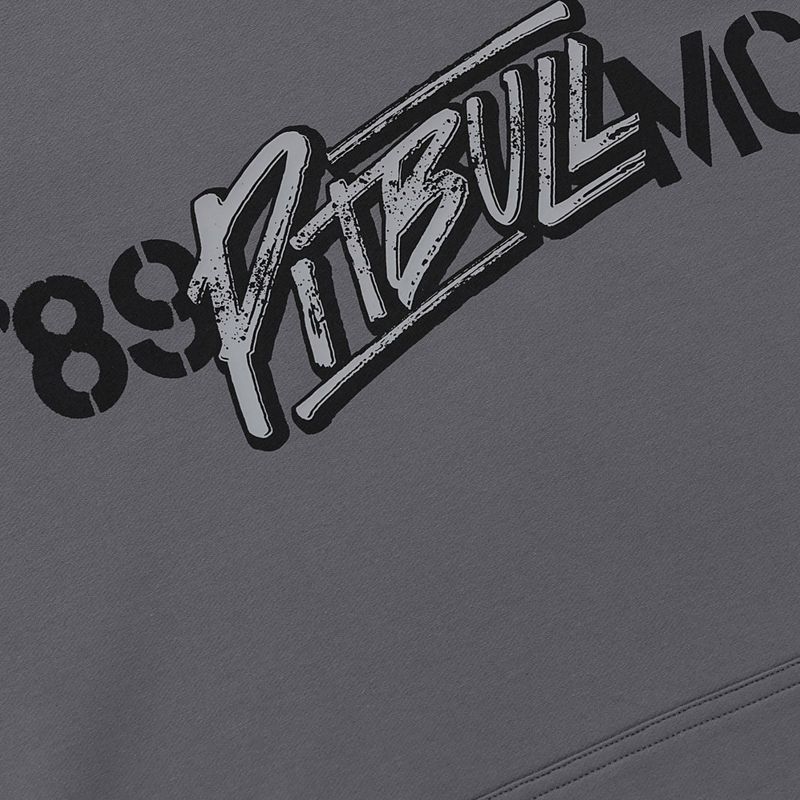 Férfi pulóver Pitbull MC Sweatshirt Hooded graphite 8