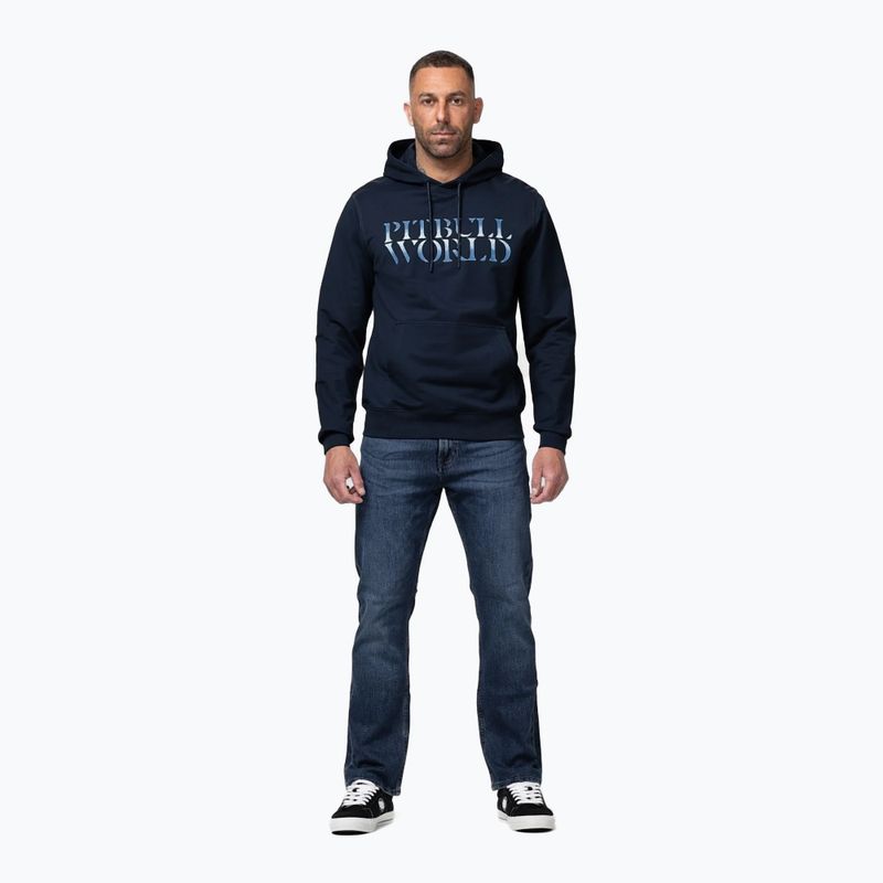Férfi pulóver Pitbull World Sweatshirt Hooded dark navy 2