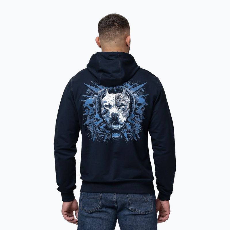 Férfi pulóver Pitbull World Sweatshirt Hooded dark navy 3