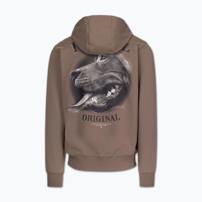 Férfi pulóver Pitbull Midnight Sweatshirt Hooded brown savana 8